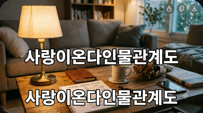 사랑이온다 인물관계도 출연진 몇부작 총정리