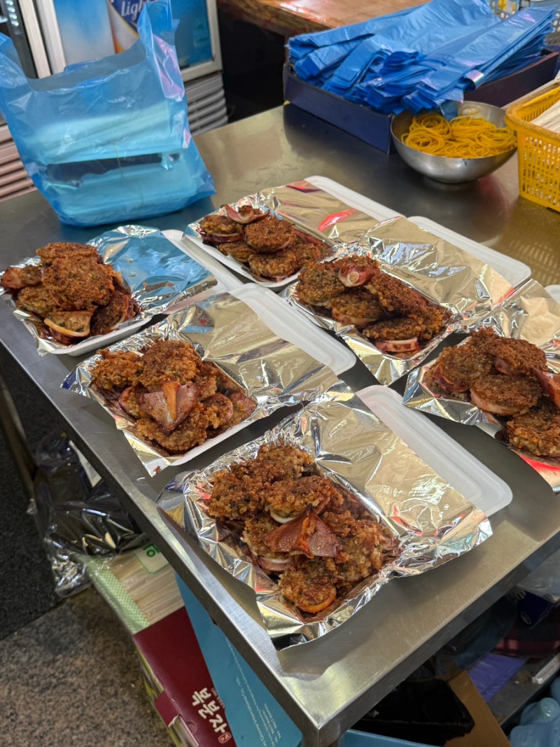 속초 중앙시장 인스타 맛집 솔직 후기(모녀가리비, 동루골막국수, 초당커피정미소, 예스닭강....