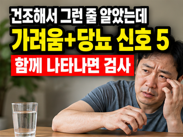 “건조해서 그런 줄 알았는데…” 가려움과 함께 오면 확인할 당뇨 신호 5가지