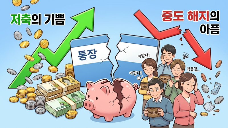 청년 자산 형성 통장 중도 해지 불이익과 유의사항 총정리