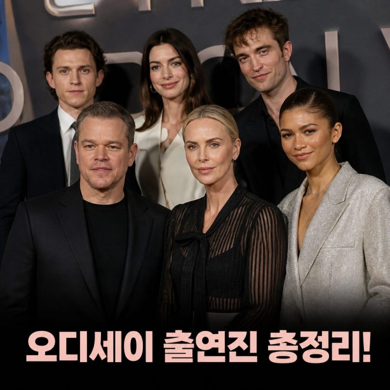 오디세이 출연진 총정리 맷 데이먼 샤를리즈 테론
