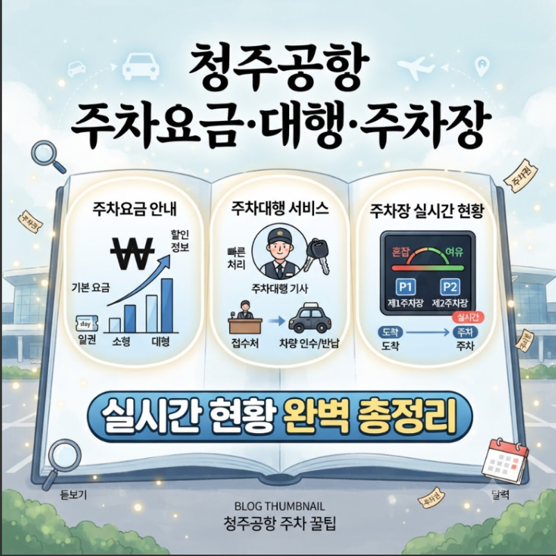 청주공항 주차요금·대행·주차장 실시간 현황 완벽 총정리