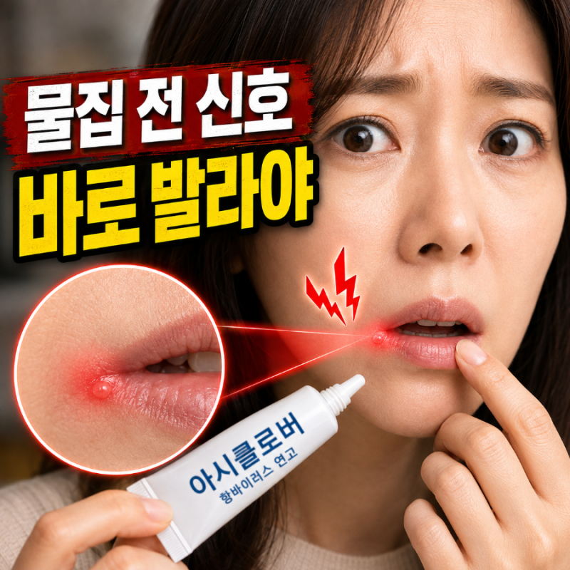 입술포진 원인 (+빨리 낫는 법, 아시클로버 연고) - 물집 생기기 전 '이 신호' 왔을 때 바로 약 ....