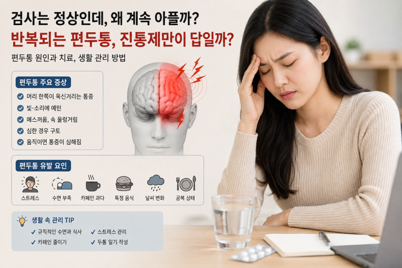 편두통 원인 없다는데 왜 계속 아플까? 만성 해결법