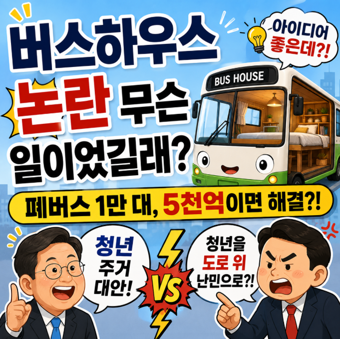 <b>폐버스</b>를 <b>청년 주택</b>으로? 하루 만에 삭제된 '<b>버스</b>하우스' 제안, 무슨....