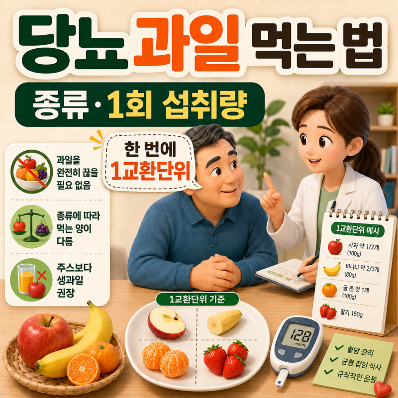 당뇨가 있을 때 과일은 어떻게 먹을까? 종류·섭취량