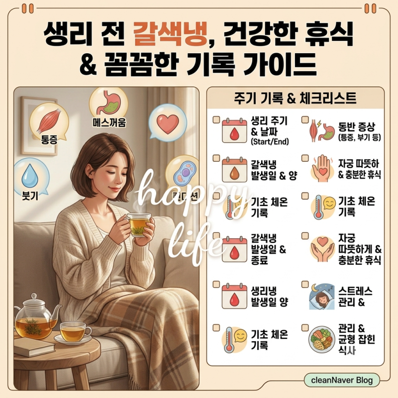 생리전 갈색냉, 몸이 보내는 신호일까? 원인부터 대처법까지 총정리