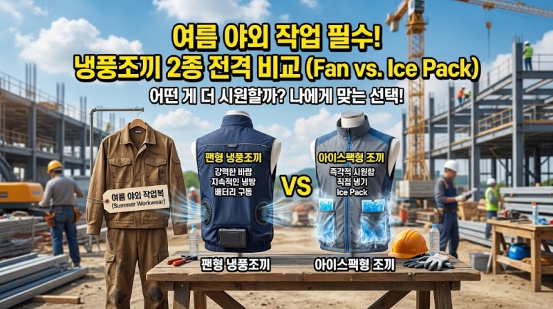 냉풍조끼, 아이스조끼 비교 및 고르는 방법