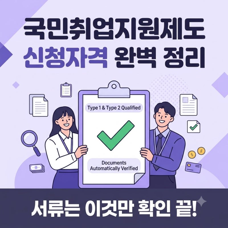 국민취업지원제도 신청자격, 서류는 이것만 확인하면 끝