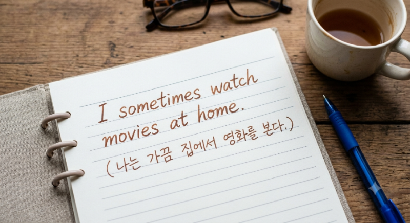 50대 왕초보 영어 공부 22회차 빈도부사가 궁금해서