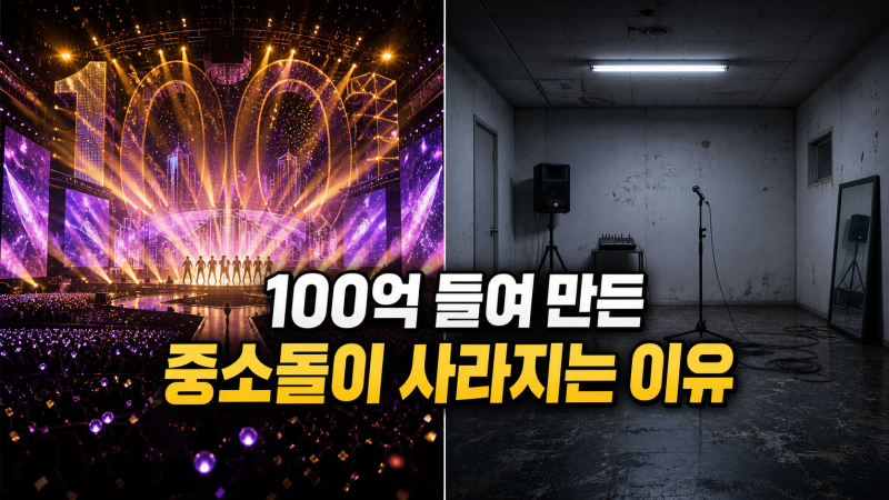 음반 제작비 100억 시대, 중소돌 위기가 커진 이유