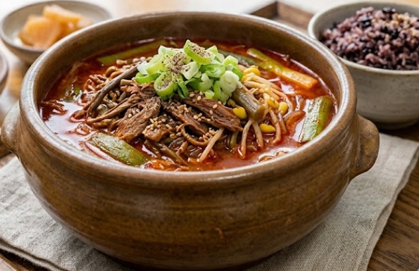전통 육개장 끓이는법 10인분 황금레시피 토란대 아린맛 제거 꿀팁까지