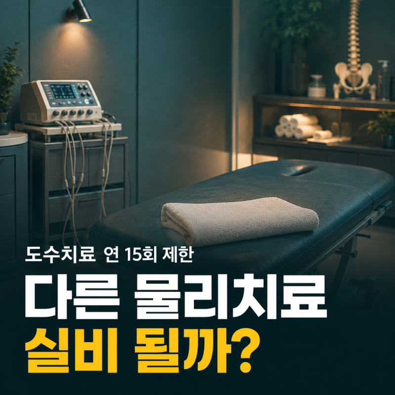 도수치료 연 15회로 묶이자… 병원들이 택한 다른 물리치료 받으면 실비 청구 될까?