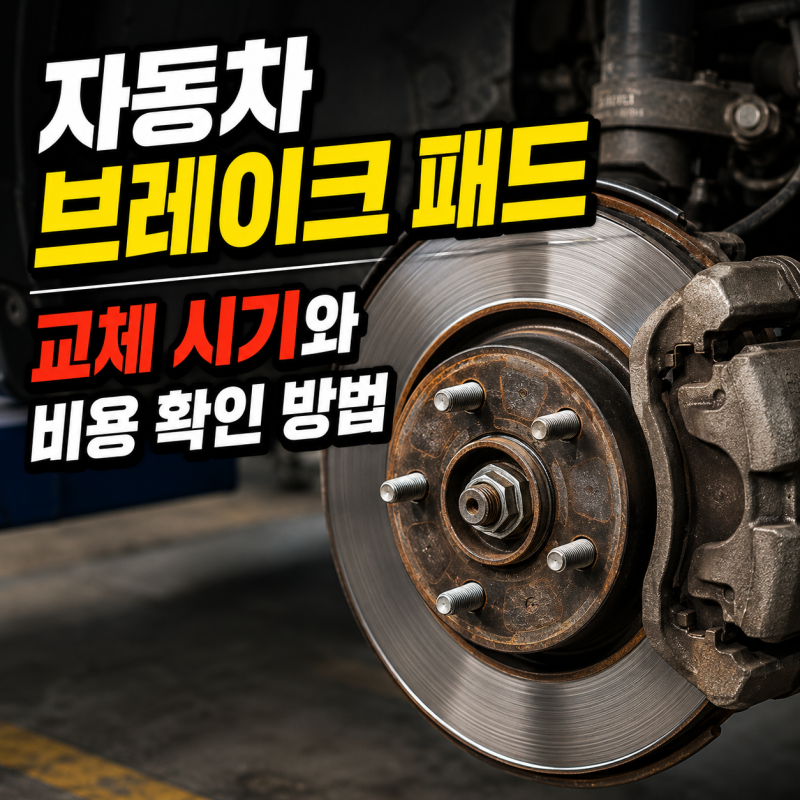 자동차 브레이크 패드 교체 시기와 교체 비용 확인 방법