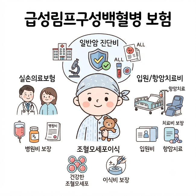 급성림프구성백혈병 보험 총정리｜진단비 지급 기준과 보험금 청구 구조