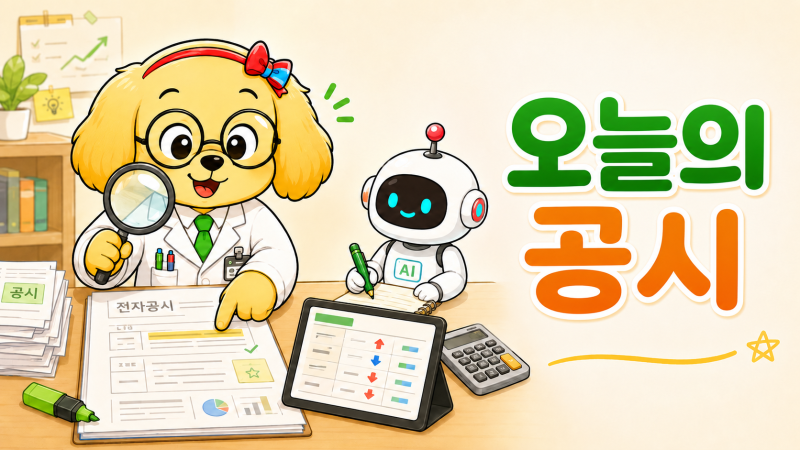 오늘의 주요 공시｜SK하이닉스 54조 투자·NAVER 2분기 영업익 5,203억·진원생명과학 상장심사용....