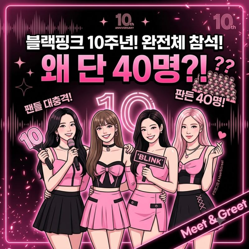 BLACKPINK's 10th Anniversary Fan Meeting: Why Just 40 Attendees?
