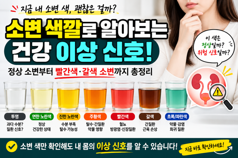 소변보다가 흠칫? 변기 물 내리기 전 '이 색깔' 보이면 당장 병원 가세요!