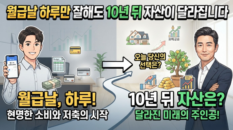 맞벌이 부부 월급 관리, 월급날 하루만 잘해도 10년 뒤 자산이 달라집니다