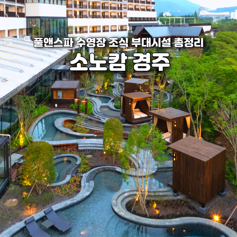 소노캄 경주 풀앤스파 수영장 조식 부대시설 총정리