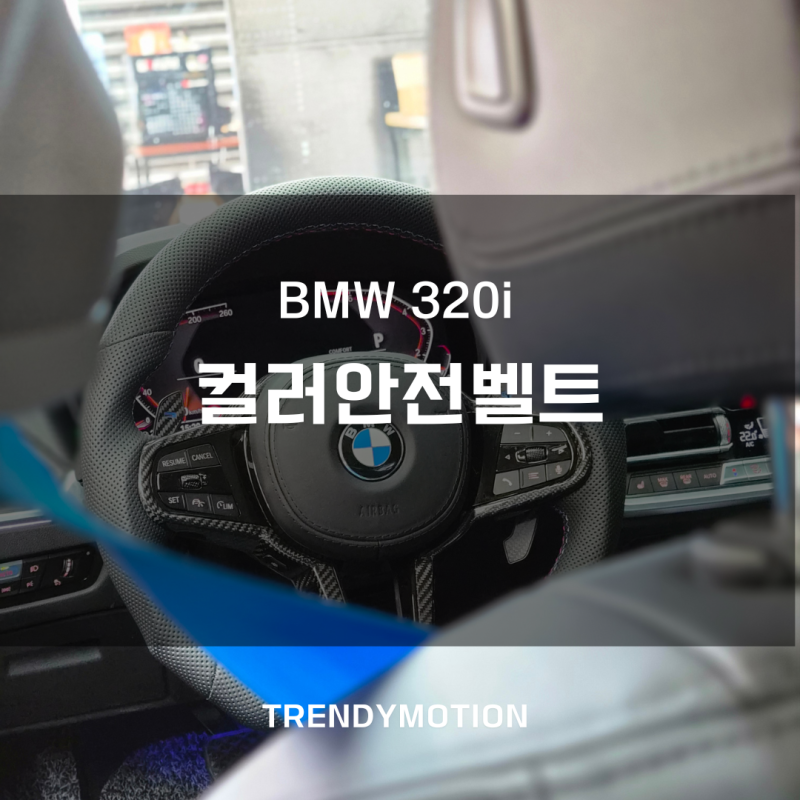 bmw 320i : 컬러안전벨트 교체 비용 가격, 시공업체선정의 기준?