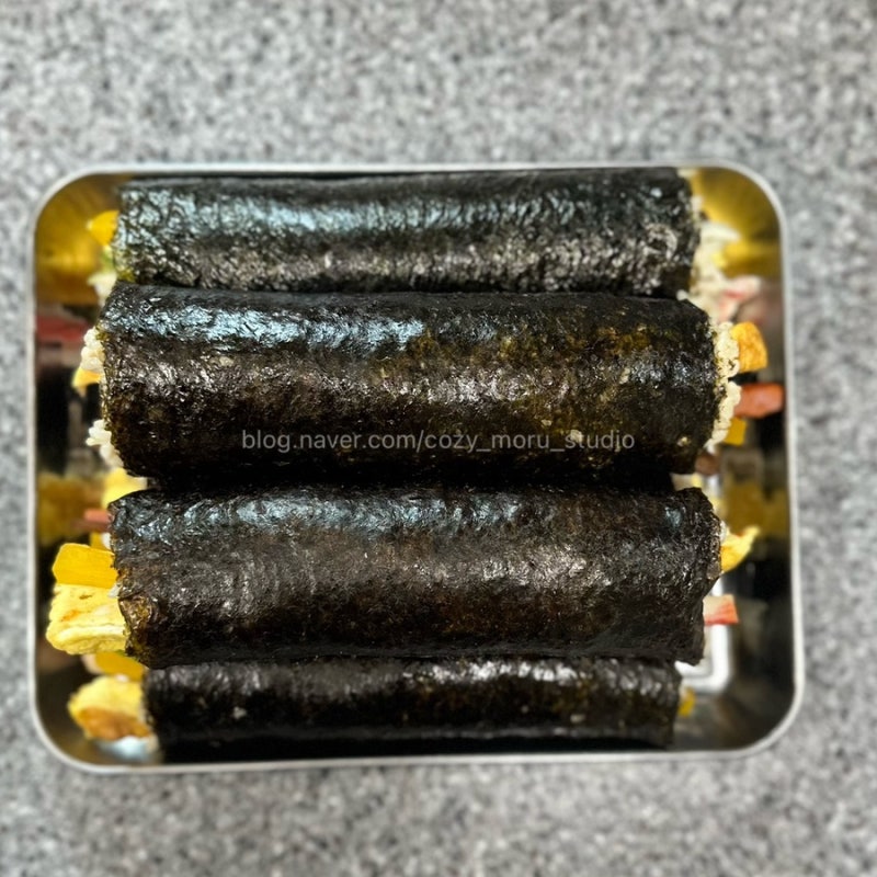 와사비 크래미 오이 김밥 만들기ㅣ매운 어묵 김밥 만들기ㅣ여름철 김밥 5줄 싸기