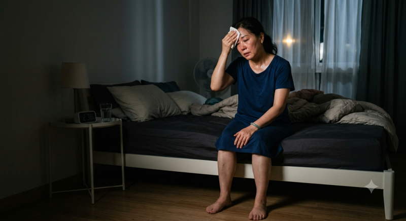 "얼굴이 화끈거리고 땀이 비 오듯 " 여성 갱년기 초기 증상과 석류