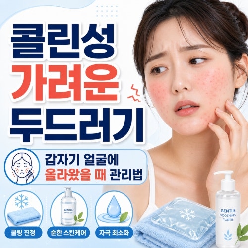 콜린성 가려운 두드러기 갑자기 얼굴에 올라왔을 때 관리법
