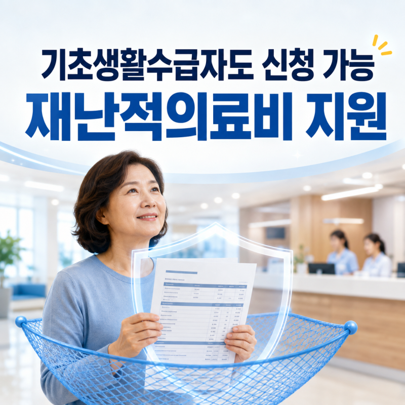기초생활수급자도 신청할 수 있는 재난적의료비 지원｜병원비가 많이 나왔다면 확인하세요