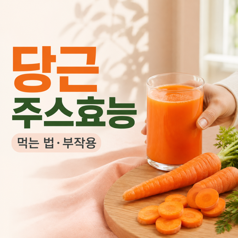 사과당근주스 효능 눈 건강과 먹는 방법까지 부작용