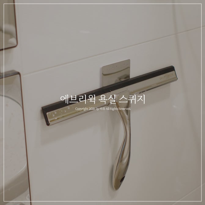 에브리윅 스퀴지 304 스텐 화장실 물기제거 욕실 관리