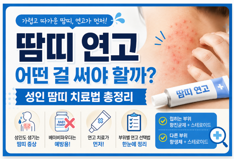 땀띠 연고 어떤 걸 써야 할까? 성인 땀띠 치료법 총정리