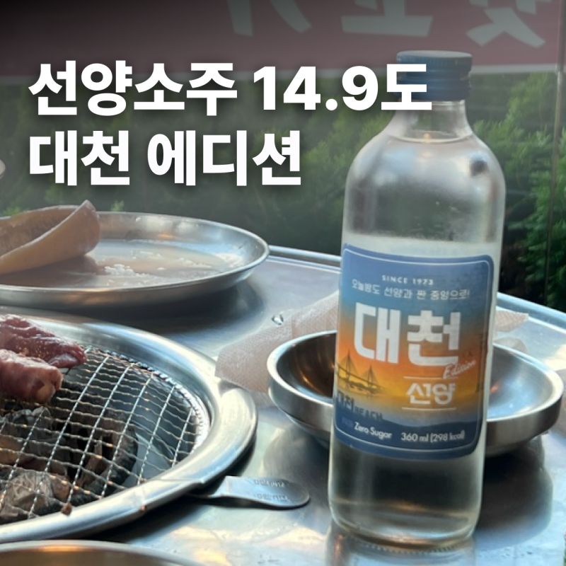 선양소주 도수·칼로리 | 대천 에디션 ‘흔들지 마세요’