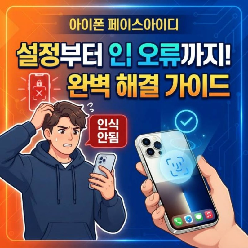 아이폰 페이스아이디 설정 방법 인식 안됨 안될때 해결 완벽 가이드