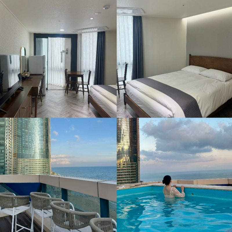 [Busan Travel] Haeundae Central Hotel: Standard Double Room and Rooftop Pool Review!