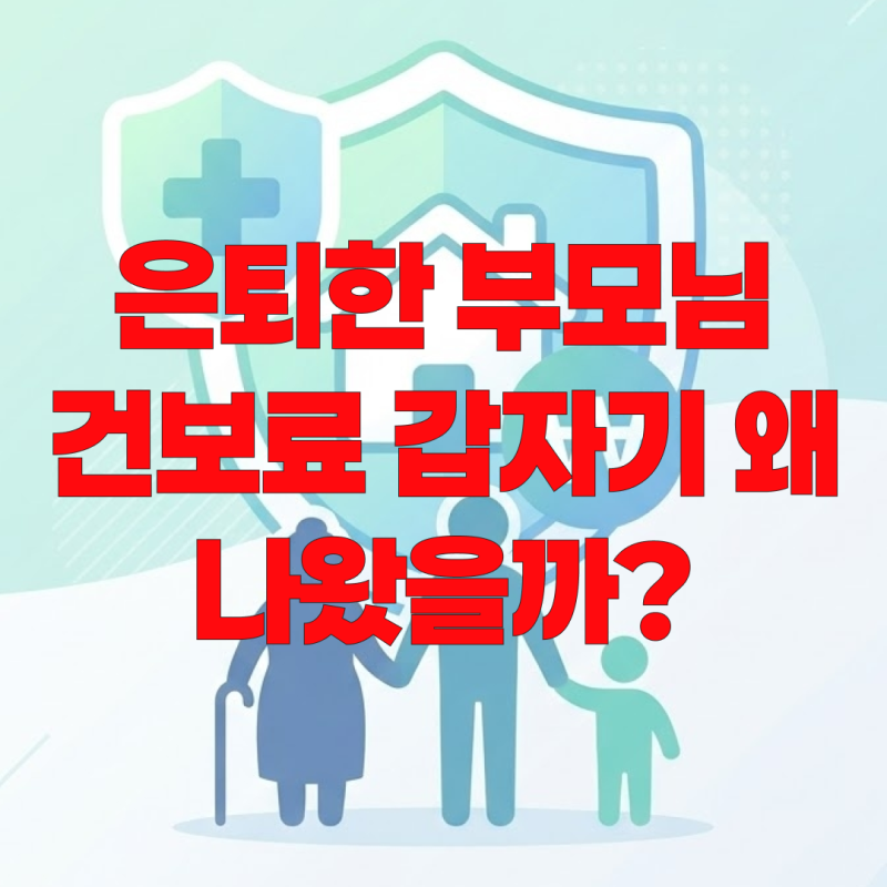 건강보험료 피부양자 자격 조건, 소득 재산 기준과 탈락 시 보험료