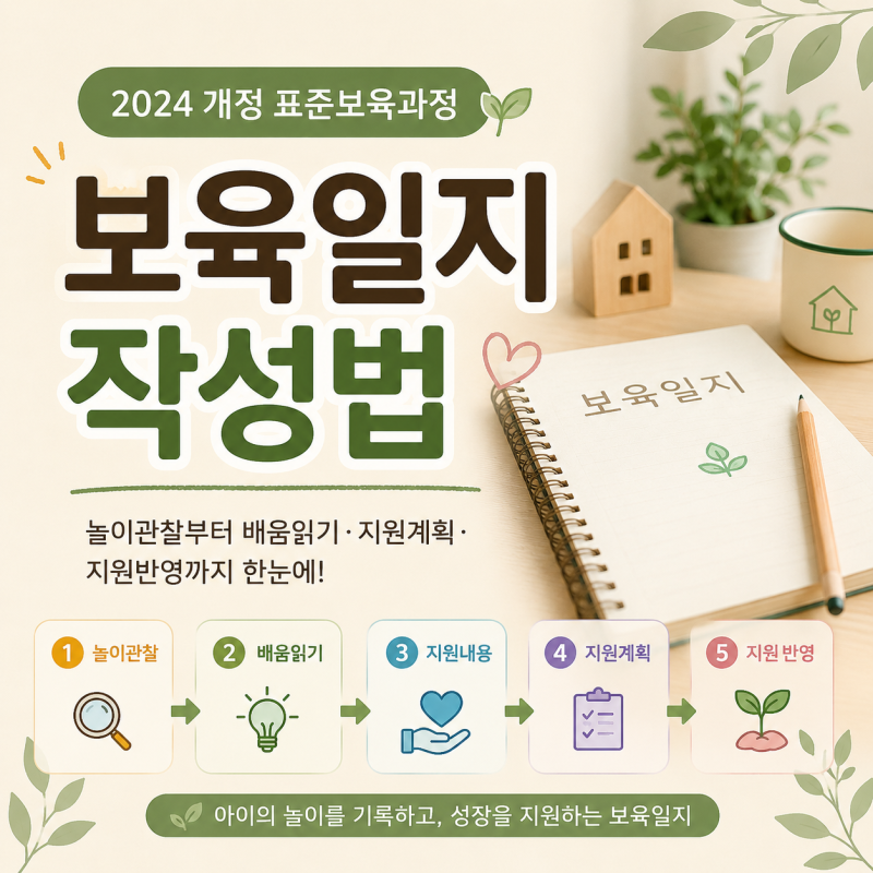2024 개정 표준보육과정에 맞춘 어린이집 보육일지 작성법
