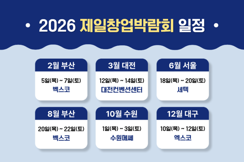[부산 창업박람회] 제일창업박람회 in 부산에서 성공적인 창업 준비 시작하기!