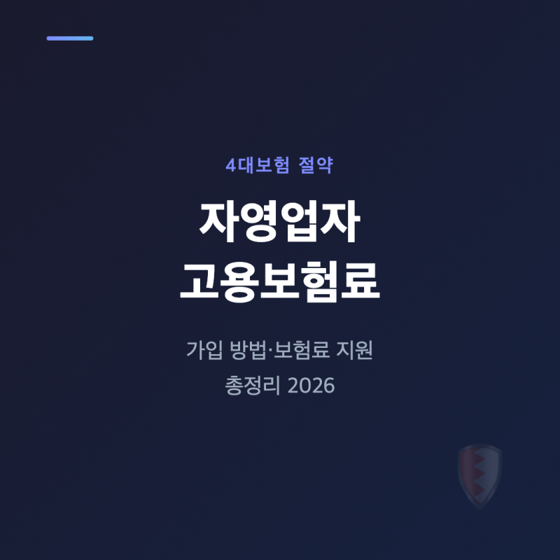 자영업자 고용보험료 2026 가입 대상 신청 방법 등급표 실부담 환급 조건까지