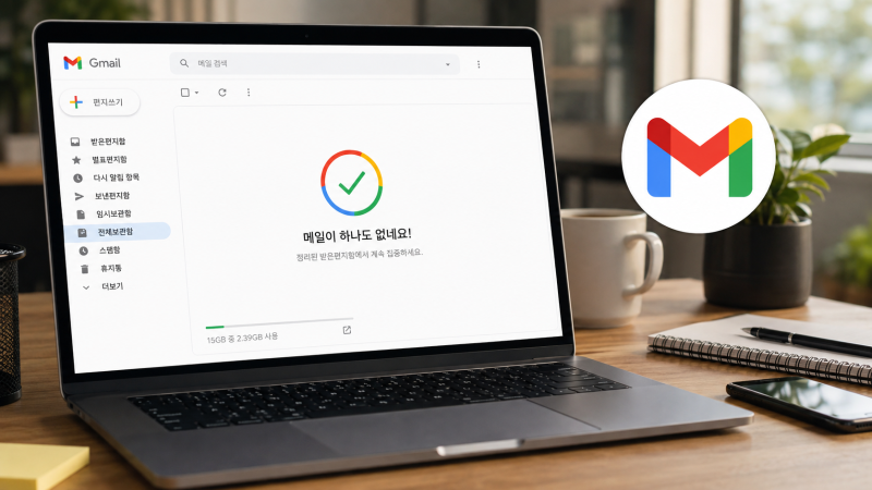 꽉 찬 지메일 용량 해결사! 전체 삭제부터 실수로 지운 메일 휴지통 복구까지