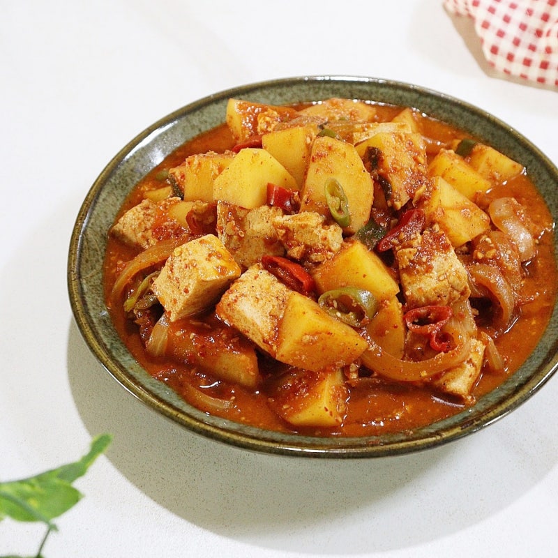 고추장 두부 감자 짜글이 만들기 레시피 감자찌개 조림