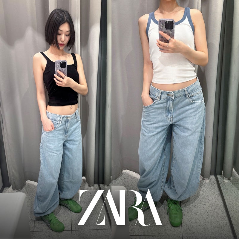 ZARA 자라에서 찾은 데님 버전 하렘팬츠, 벌룬 청바지 바로 구매해온 후기!