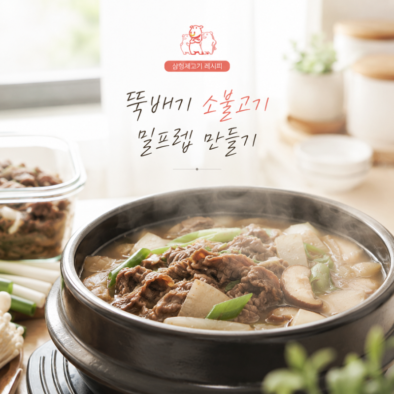 밀프랩 만들기 뚝배기 소불고기 레시피, 바쁜 평일 집밥 준비