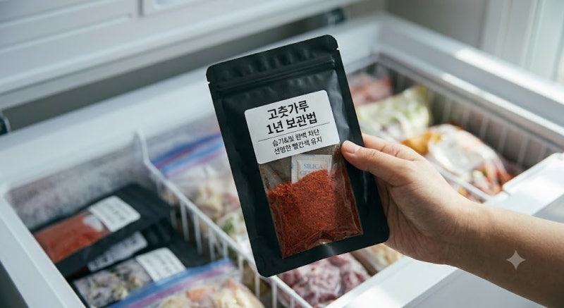1년 내내 빨간 빛깔 유지하는 고춧가루 냉동 보관법 (방앗간/햇고춧가루)