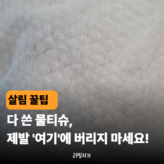 물티슈 분리수거, 비닐인 줄 알고 재활용함에? 변기에 버리면 더 큰일 납니다!