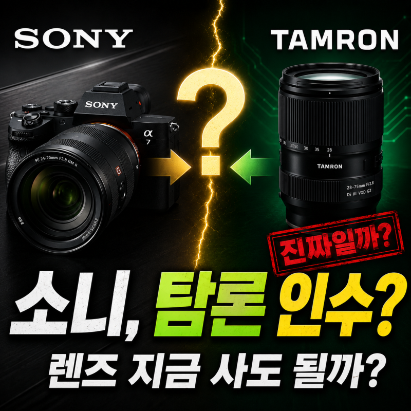 소니 탐론 인수 제안 진짜일까? 확정 내용과 렌즈 구매 영향 총정리