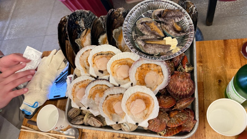 대천해수욕장 조개구이 가성비 맛집 조개까는남자 내돈내산 후기