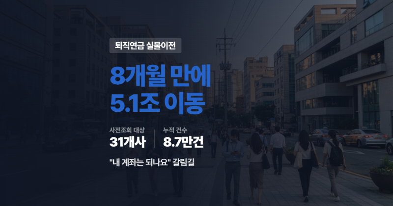 8개월 만에 5조 넘게 옮겨간 퇴직연금, "내 계좌는 되나요" 갈림길