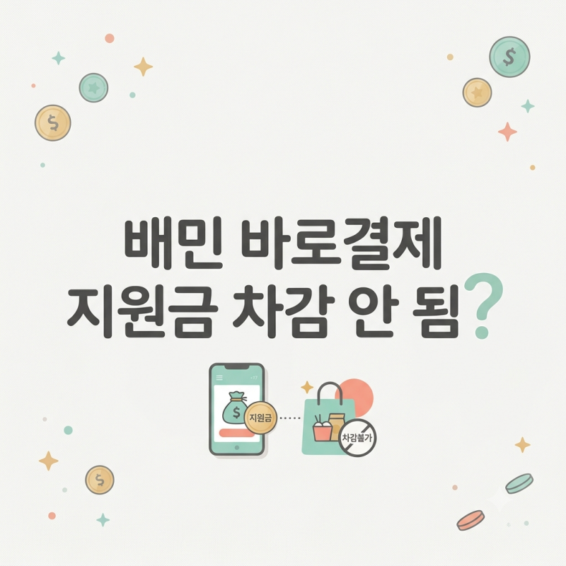 배민 앱 결제하면 차감 안 됩니다! 배달의민족 4차 민생지원금 만나서 결제 3초 완성 팁