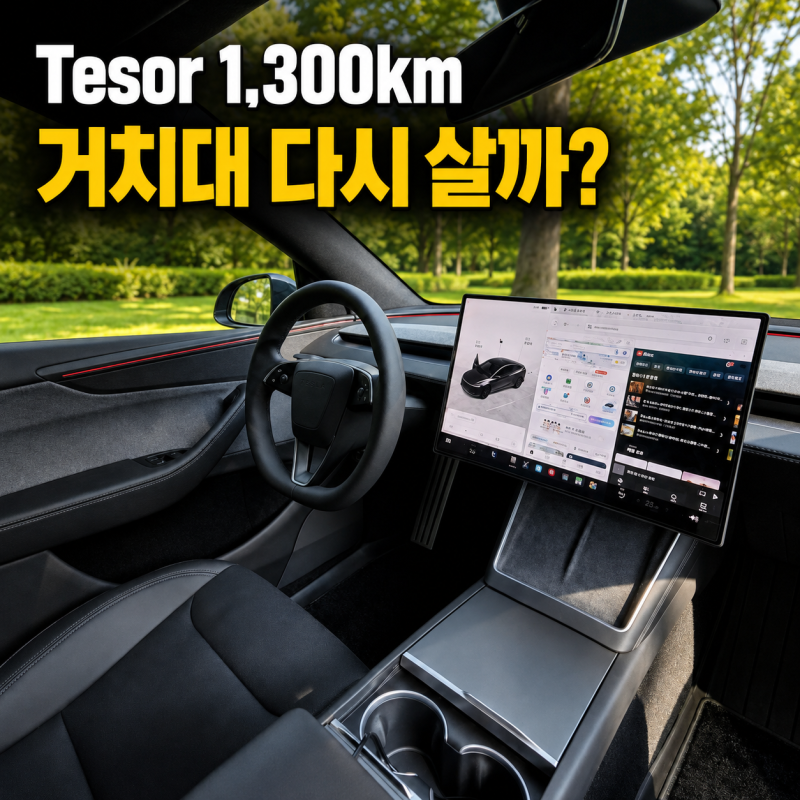 테슬라 Tesor 1,300km 실사용 후기｜거치대를 다시 고민한 이유